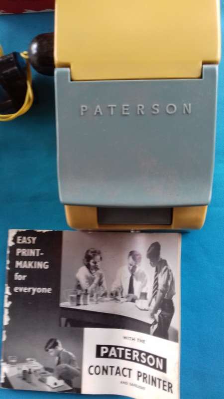 VINTAGE PATERSON CONTACT PRINTER & SAFELIGHT