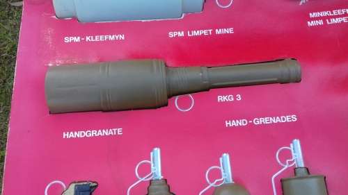 1980's  TERRORIST WEAPONS DISPLAY BOARD    (CARDBOARD WITH PLASTIC