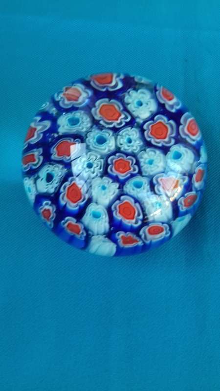 LARGE VINTAGE MURANO MILLEFIORI PAPERWEIGHT