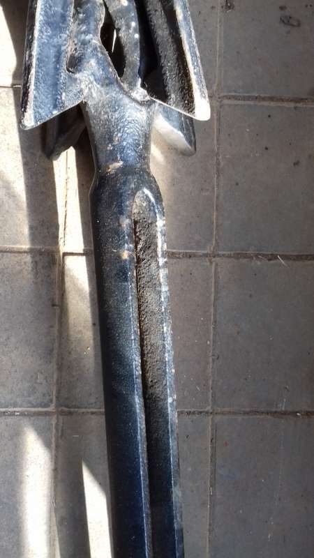VINTAGE CAST IRON WHALE HARPOON