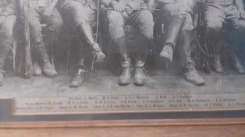 FOUCHE"S  COMMANDO PHOTOGRAPH  1914