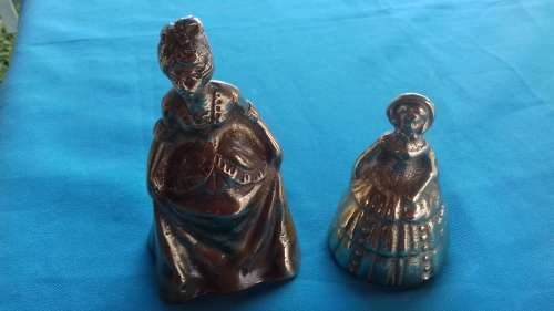 2 BRASS BELLS   VICTORIAN LADIES