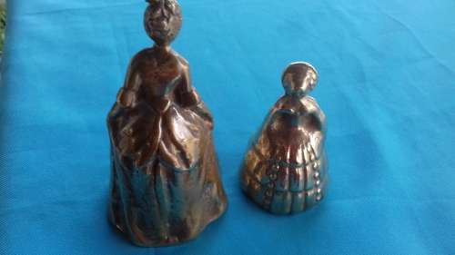 2 BRASS BELLS   VICTORIAN LADIES