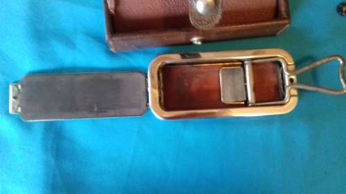 ROLLS RAZOR COMPLETE WITH STROP & HONE IN IMITATION CROCODILE SKIN BOX