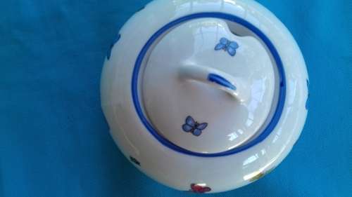 WIESENTHAL  BUTTERFLY COLLECTION SUGAR BOWL & LID