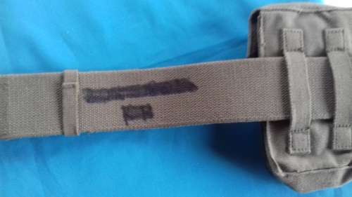 SADF WEBBING BELT    118  CM WITH 2 POUCHES