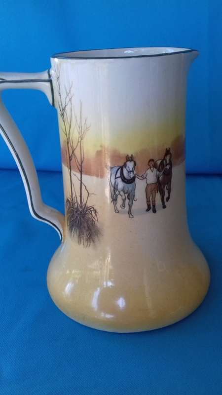 VINTAGE ROYAL DOULTON COACH SCENE JUG