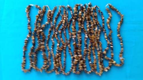 10 TIGER EYE  CHIP  NECKLACES