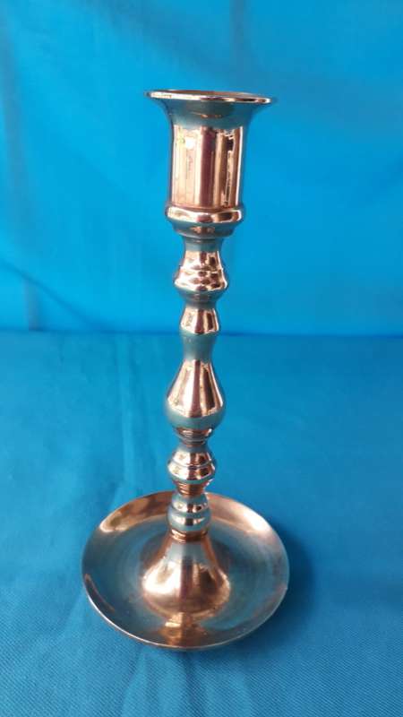 VINTAGE   BRASS CANDLESTICK  HEIGHT 18 CM
