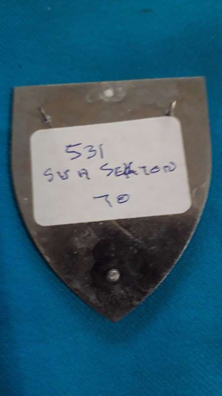 SADF    SHOULDER   FLASH   'SWA  SECTOR 70''  3 PINS