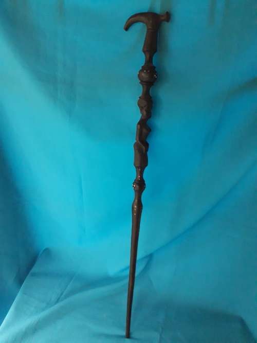 VINTAGE AFRICANA CARVED WALKING STICK