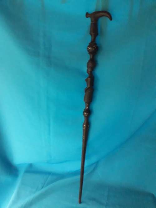 VINTAGE AFRICANA CARVED WALKING STICK