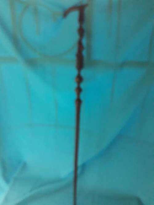 VINTAGE AFRICANA CARVED WALKING STICK