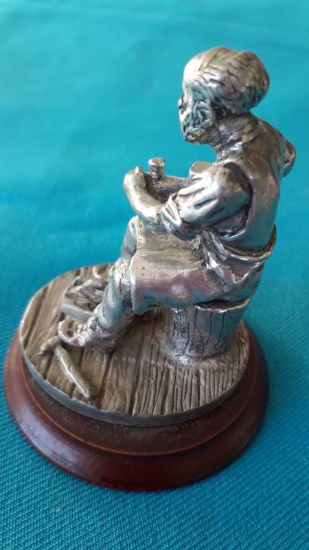 VINTAGE  'ENGLISH MINIATURE'  PEWTER  TOY MAKER