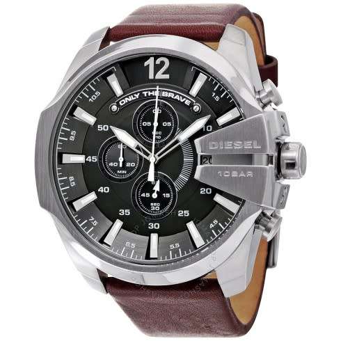 Diesel Mega Chief Chronograph Grey Dial Watch DZ4290