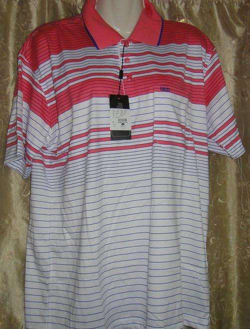 MENS UZZI  GOLF SHIRT XXL PINK ##BRAND NEW##
