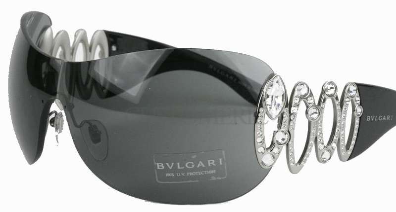 ORIGINAL BVLGARI LADIES SUNGLASSES IN BOX BLACK 6017-B  ##BRAND NEW##