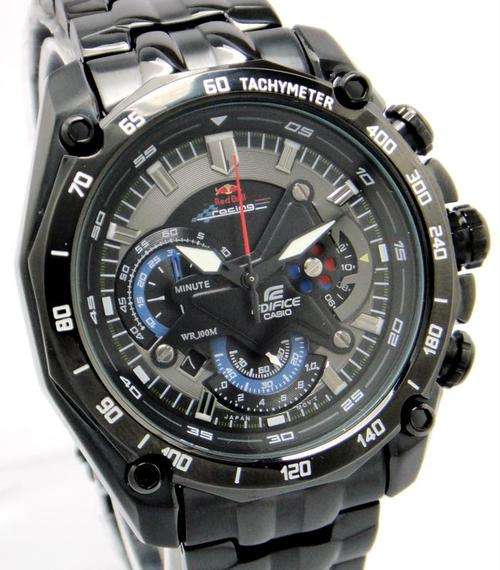 ORIGINAL MENS CASIO EF 550BK 1AV REDBULL RACING ##BRAND NEW## WITH SWING FUNCTION