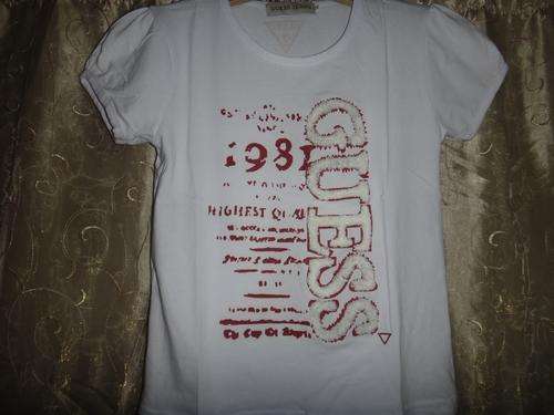 GIRLS ORIGINAL GUESS T-SHIRT WHITE ##BRAND NEW##