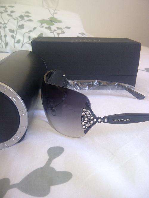 ORIGINAL BVLGARI LADIES SUNGLASSES IN BOX BLACK BV6061-B  ##BRAND NEW##
