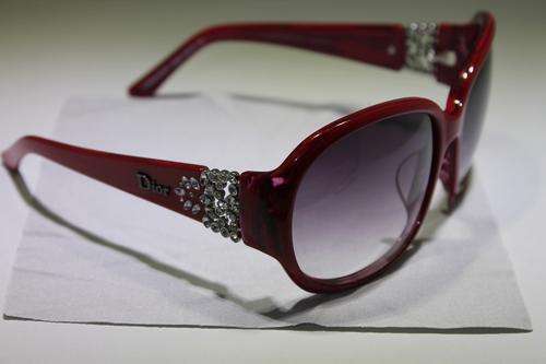 ORIGINAL DIOR DELICACY LADIES SUNGLASSES IN BOX RED J3NJD ##BRAND NEW##