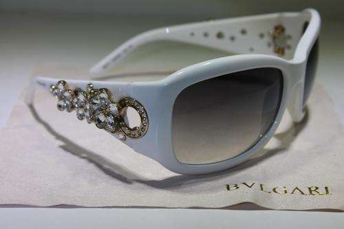 ORIGINAL BVLGARI LADIES SUNGLASSES IN BOX WHITE BV652B  ##BRAND NEW##
