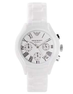 MENS EMPORIO ARMANI CERAMICA CHRONOGRAPH WATCH AR1403 ##BRAND NEW##