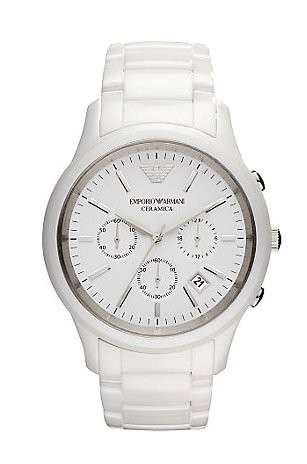 MENS EMPORIO ARMANI CERAMICA CHRONOGRAPH WATCH AR1453 ##BRAND NEW##
