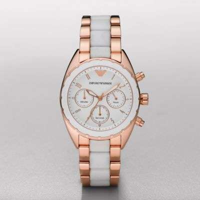 LADIES EMPORIO ARMANI CHRONOGRAPH WATCH AR5942 ##BRAND NEW##