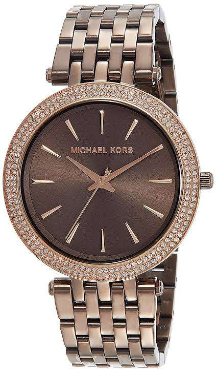 Michael Kors Women's Darci Sabletone Three-Hand Watch