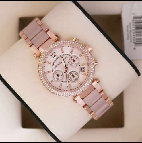 Michael Kors Parker Blush Rose Gold Women's Watch MK5896