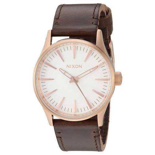 MENS NIXON SENTRY 38 LEATHER WATCH A3772630 ##BRAND NEW##