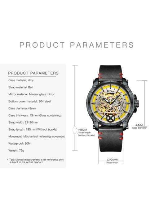 MENS AUTOMATIC BIDEN SKELETON WATCH ##BRAND NEW##