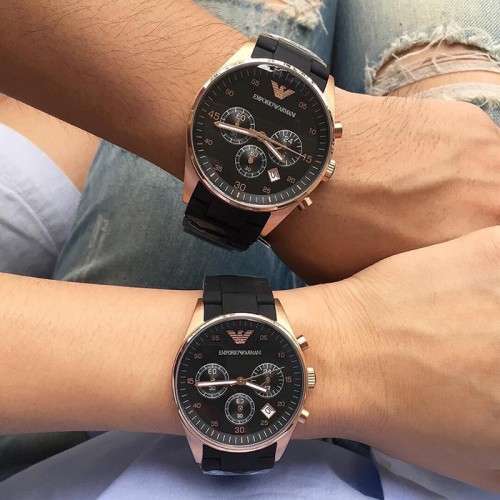 LADIES EMPORIO ARMANI CHRONOGRAPH WATCH AR5906 ##BRAND NEW##