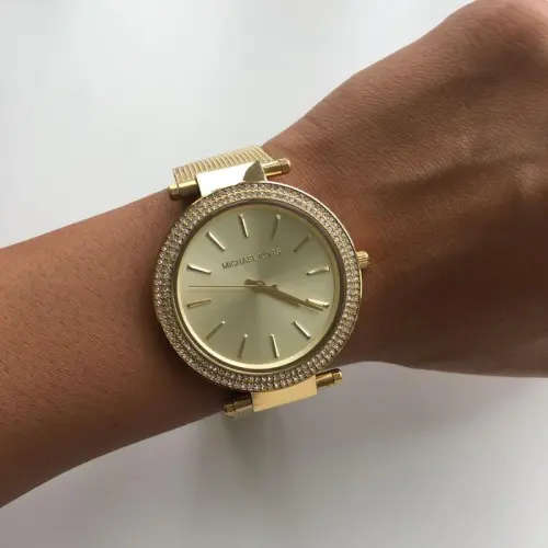 LADIES MICHAEL KORS GOLD MESH DARCI WATCH MK3368 ##BRAND NEW##