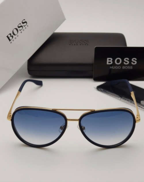 UNISEX HUGO BOSS SUNGLASSES 0510/S BLUE/GOLD ##BRAND NEW##