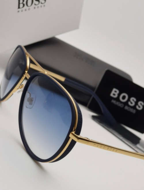 UNISEX HUGO BOSS SUNGLASSES 0510/S BLUE/GOLD ##BRAND NEW##