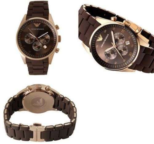 LADIES EMPORIO ARMANI CHRONOGRAPH WATCH AR5891 ##BRAND NEW##