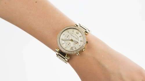 Ladies Michael Kors Gold Parker Watch MK5354