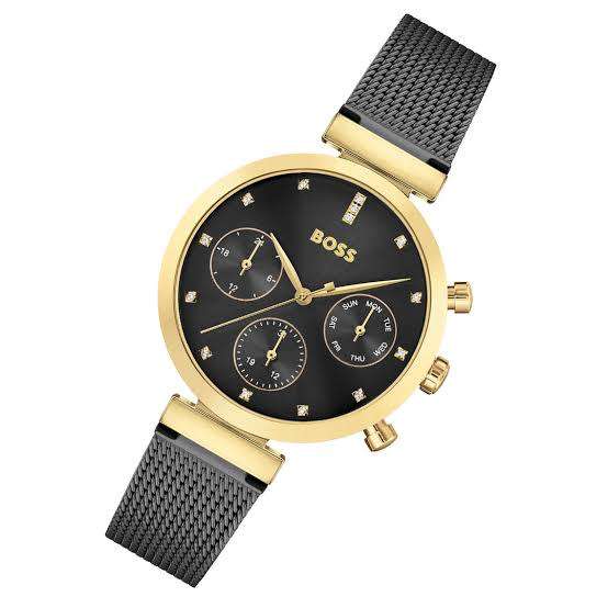 Ladies Hugo Boss Black Mesh Chronograph Watch 1502627