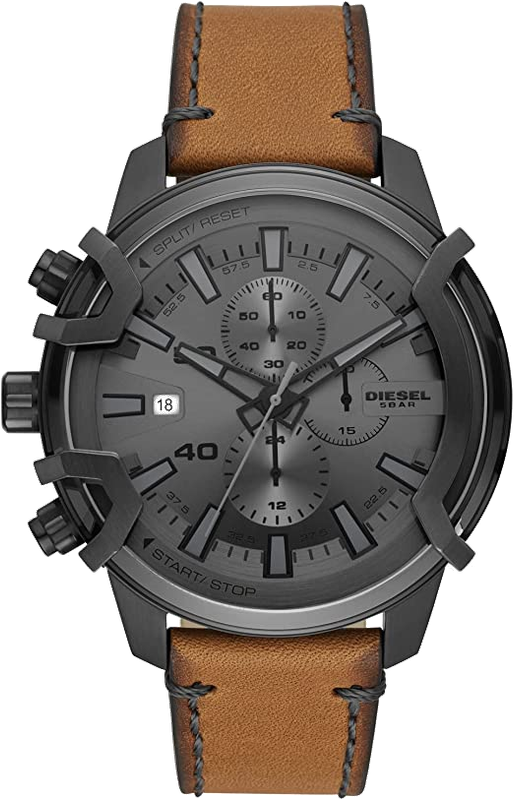 Men's Diesel Griffed Grey Dial Chronograph Watch DZ4569