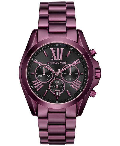 LADIES MICHAEL KORS BRADSHAW PLUM WATCH MK6398 ##BRAND NEW##