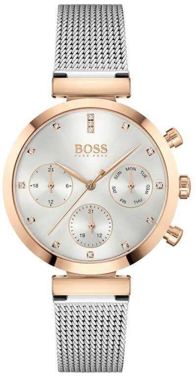 LADIES HUGO BOSS FLAWLESS MESH CHRONOGRAPH WATCH 1502551 ##BRAND NEW##