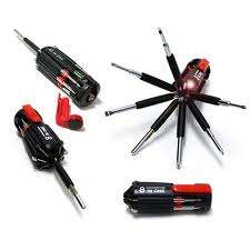 8 IN 1 SCREW DRIVER WITH TORCH ##BRAND NEW##