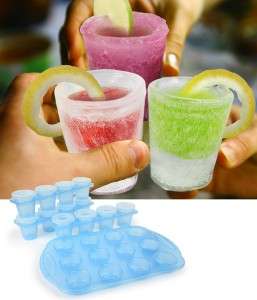 ICE SHOT GLASSES MAKES 12 ICE SHOTS WITH SERVING TRAY ##BRAND NEW##