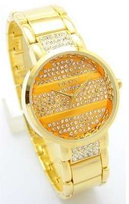 GOLD DKNY LADIES WATCH WITH CRYSTALS ##BRAND NEW##