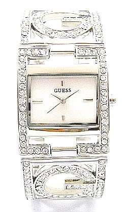 LOVELY SILVER GUESS LADIES BRACELET WATCH ##BRAND NEW##
