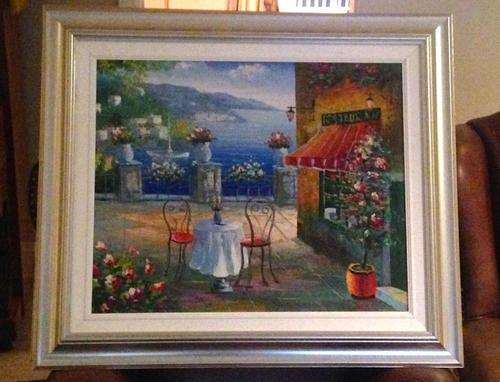 Oil painting on canvas - beautiful frame