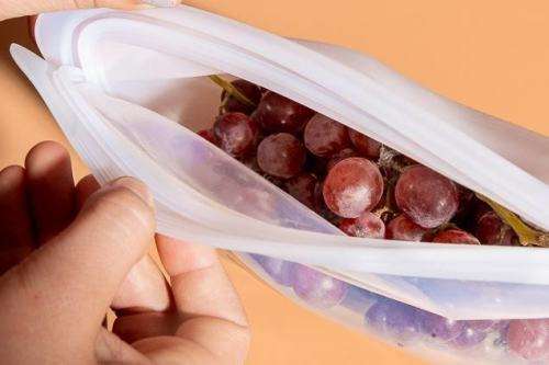 Food storage vacuuming bags with pump