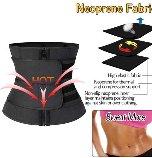 Size L neoprene waist trainers